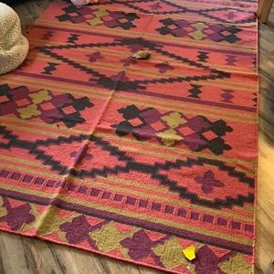 Wool tribal area rug